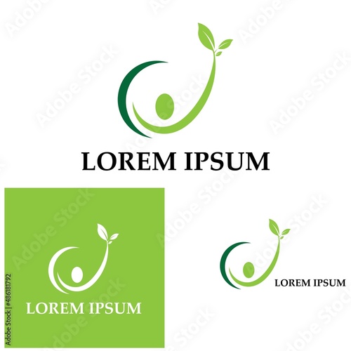 Human Healthy Life Logo template vector icon