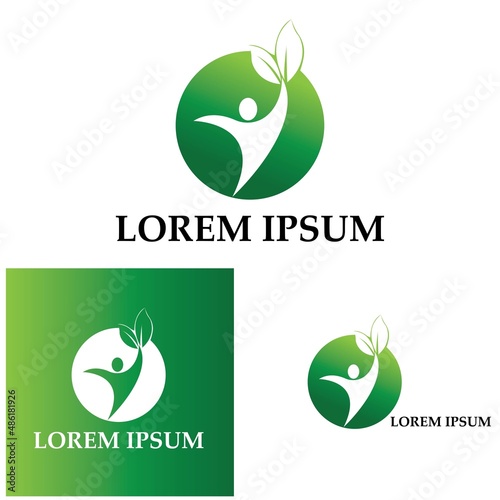 Human Healthy Life Logo template vector icon