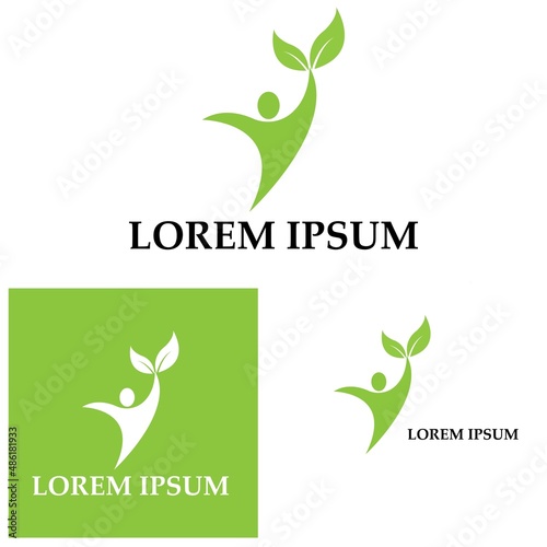 Human Healthy Life Logo template vector icon