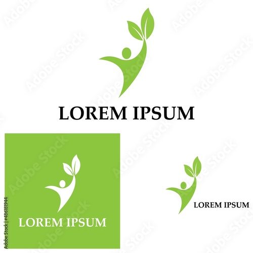 Human Healthy Life Logo template vector icon