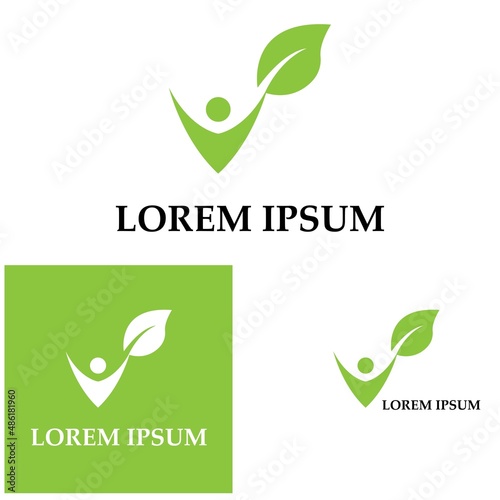 Human Healthy Life Logo template vector icon