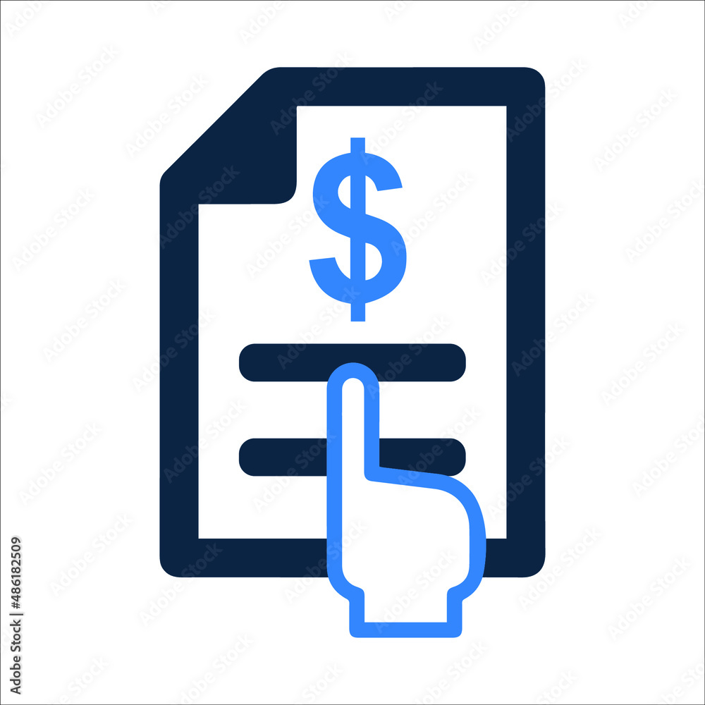 Bill billing or Invoice icon Bill billing or Invoice icon