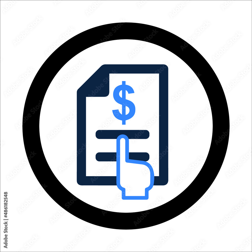 Bill billing or Invoice icon
