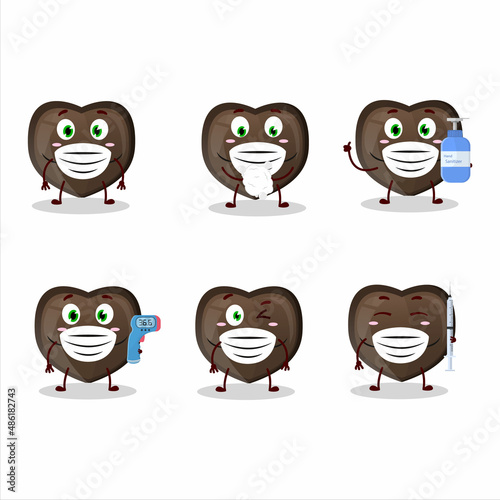 Wallpaper Mural A picture of love chocolate candy cartoon design style keep staying healthy during a pandemic Torontodigital.ca