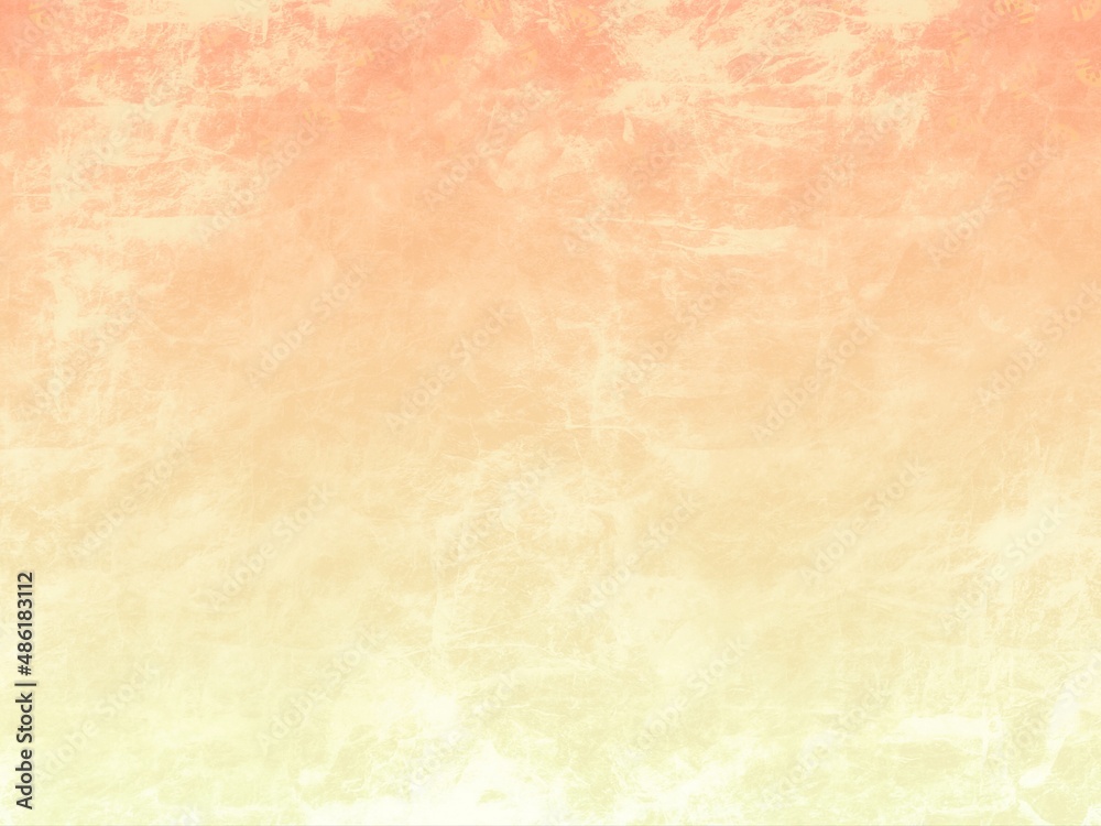 Abstract light yellow and pink orange gradient ombre color rough grunge paper texture background 