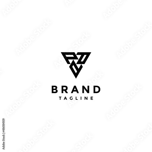 Rotating Three Letter P Logo Design. Three letter p rotate to form an equilateral triangle.