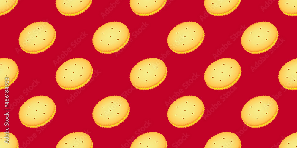 flat vector illustration design of biscuit part 2 seamless pattern for print media. Can be used for background or wallpaper content flat vector illustration design of biscuit part 2 seamless pattern for print media. Can be used for background or wallpaper content