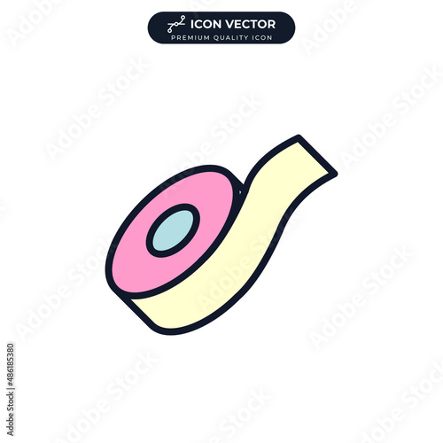 Scotch tape icon symbol template for graphic and web design collection logo vector illustration