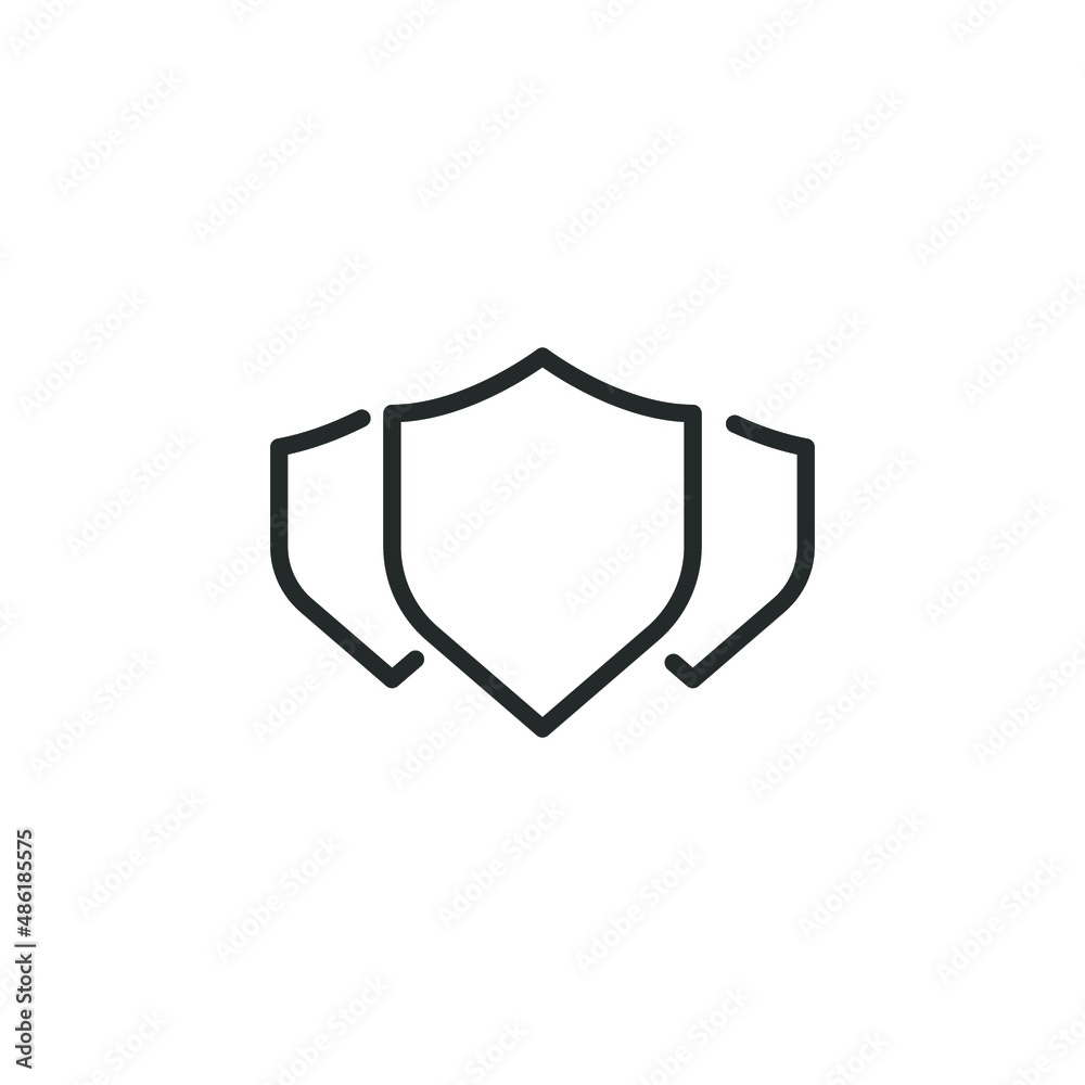 simple vector icon Shield editable. isolated on white background. simple vector icon Shield editable. isolated on white background.