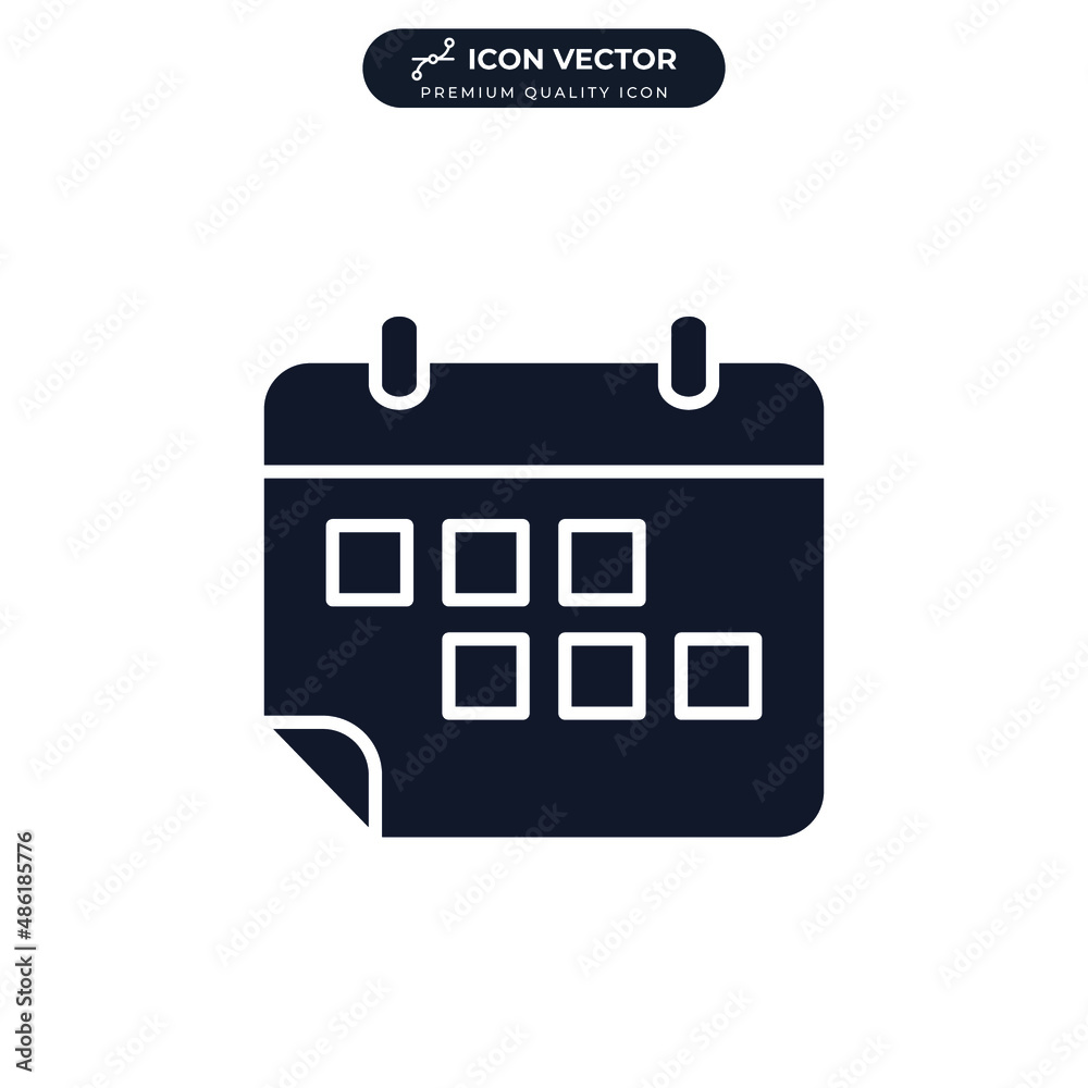 calendar icon symbol template for graphic and web design collection logo vector illustration calendar icon symbol template for graphic and web design collection logo vector illustration