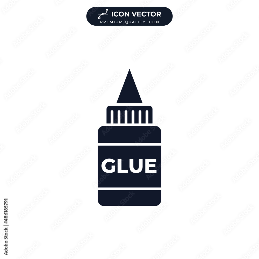 Obraz premium Glue icon symbol template for graphic and web design collection logo vector illustration
