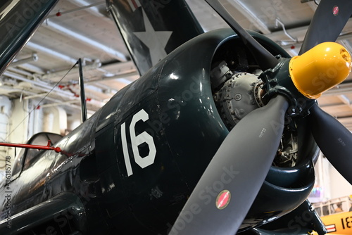 engine of airplane