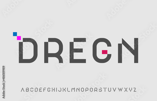 modern unique editable cut minimal alphabet capital letter logo design