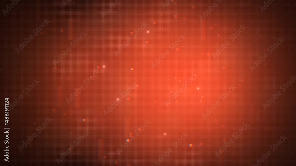 Orange light with glitters on futuristic screen, abstract futuristic and cosmos style background Orange light with glitters on futuristic screen, abstract futuristic and cosmos style background