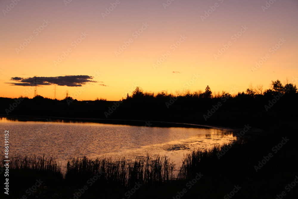 September Sunset On The Lake