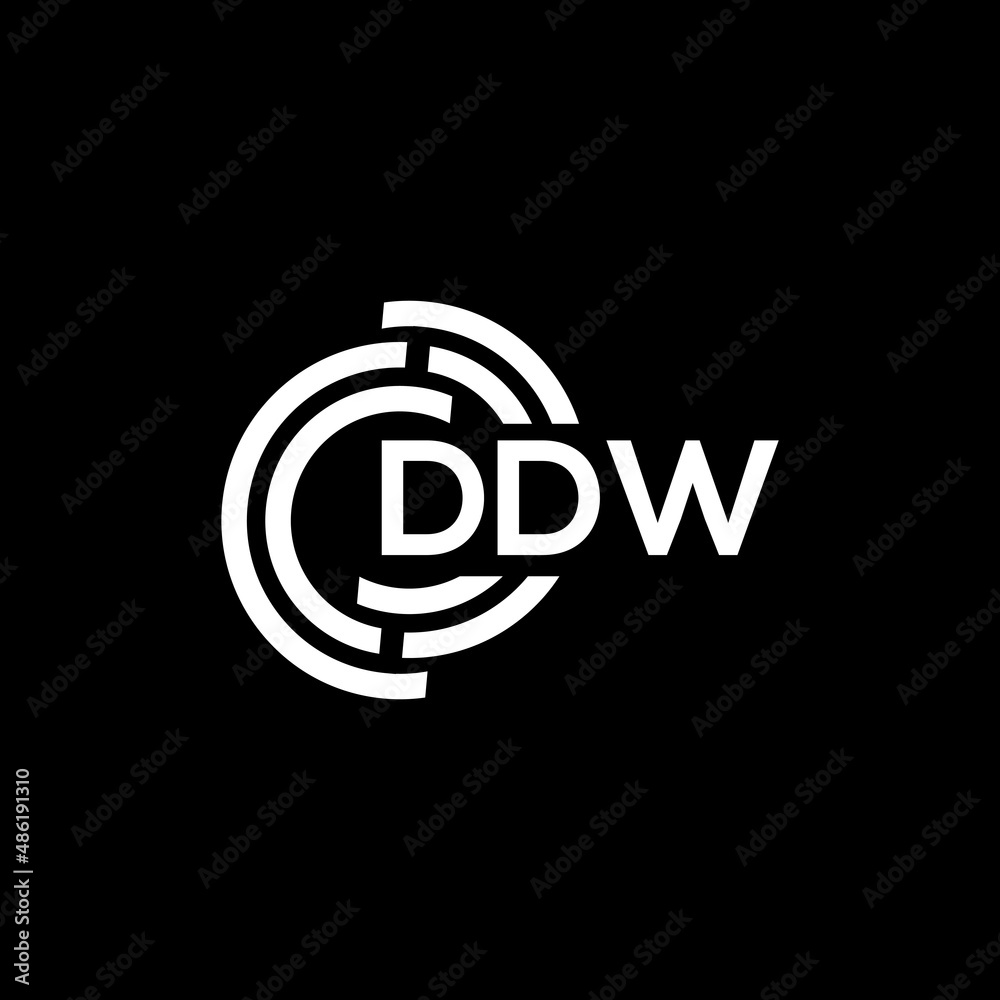 DDW letter logo design on black background. DDW creative initials letter logo concept. DDW letter design. DDW letter logo design on black background. DDW creative initials letter logo concept. DDW letter design.