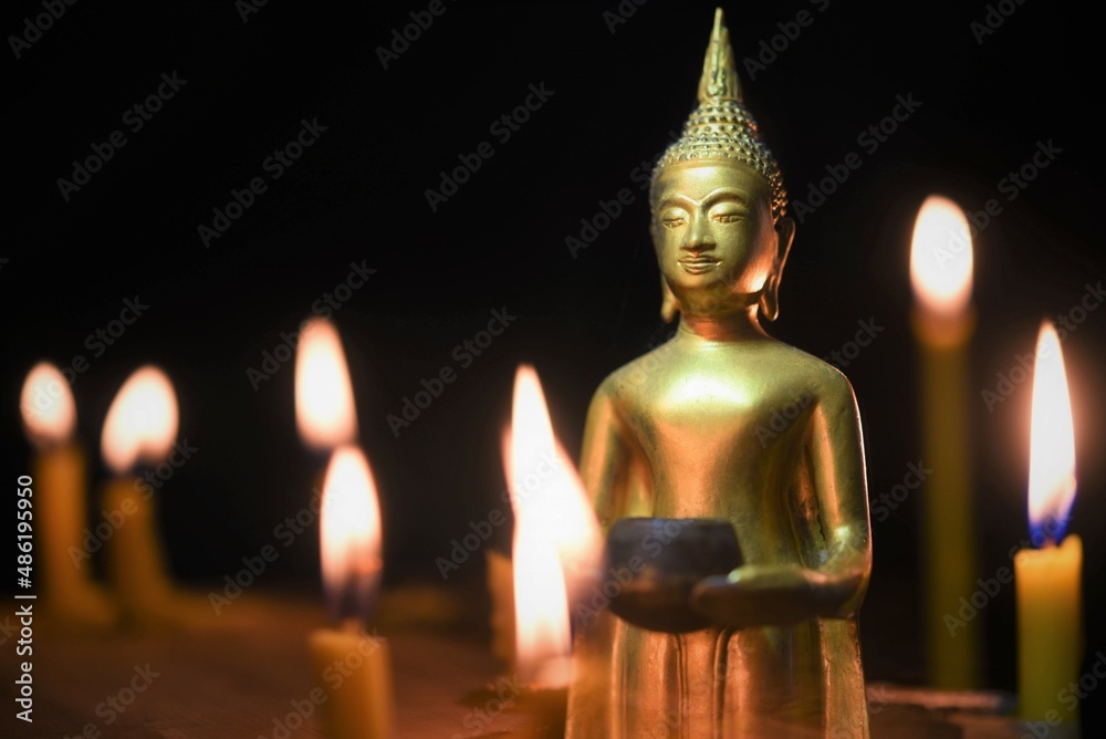 Fototapeta premium golden buddha statue