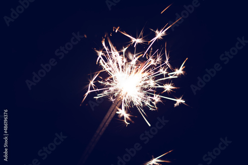 Beautiful holiday fireworks background material