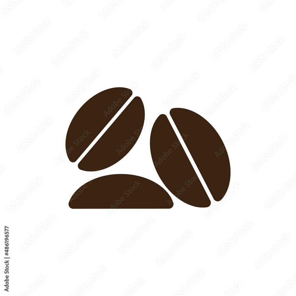 coffee bean cofee cup coffee logo icon vector coffee bean cofee cup coffee logo icon vector