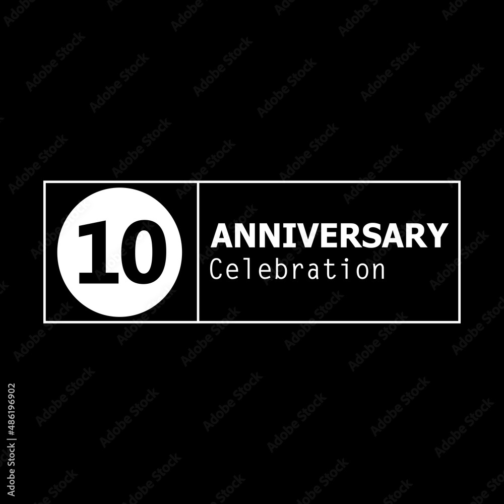 10 Year Anniversary Logo Vector Template Design Illustration elegant 10 Year Anniversary Logo Vector Template Design Illustration elegant