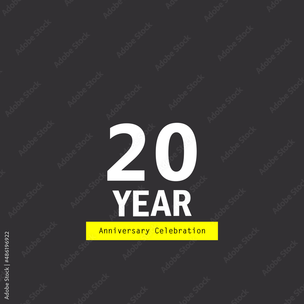 20 Year Anniversary Logo Vector Template Design Illustration elegant 20 Year Anniversary Logo Vector Template Design Illustration elegant