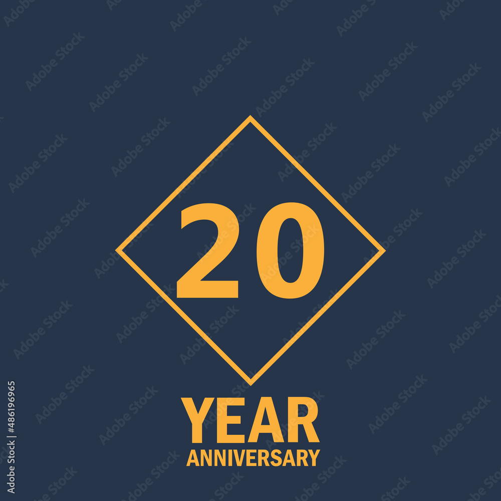 20 Year Anniversary Logo Vector Template Design Illustration elegant 20 Year Anniversary Logo Vector Template Design Illustration elegant