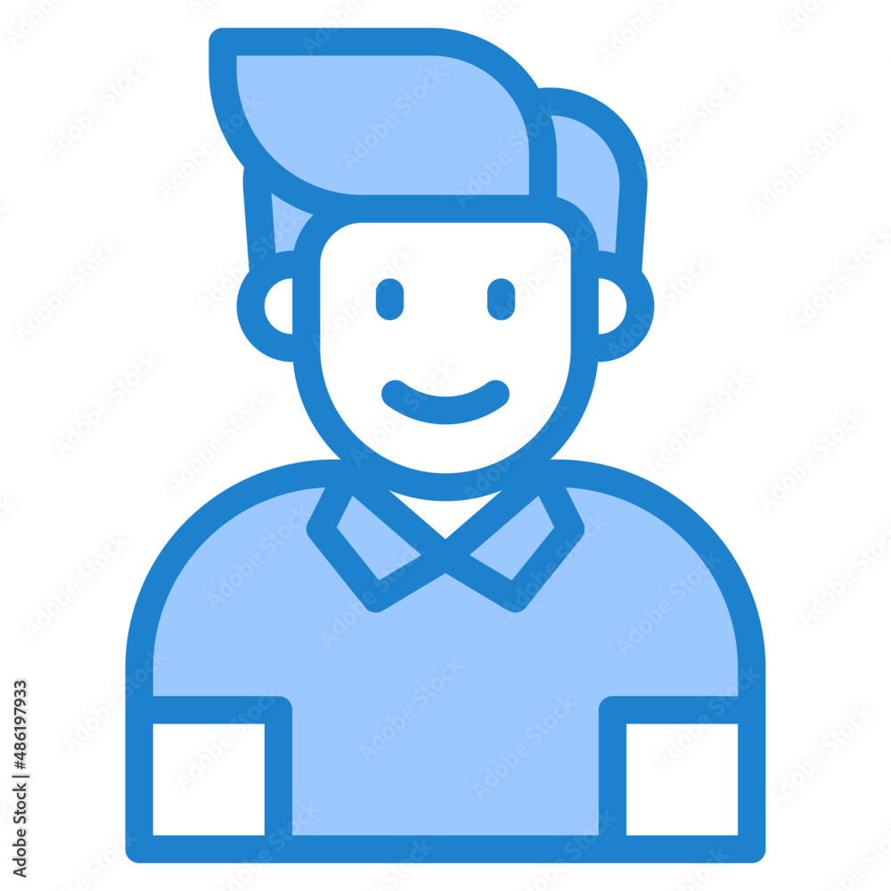 boy avatar blue style icon
