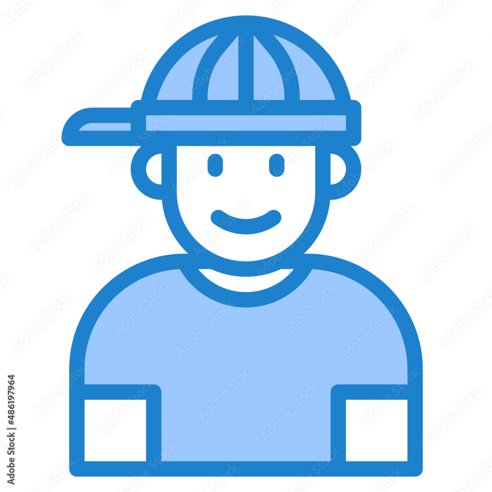 boy avatar blue style icon