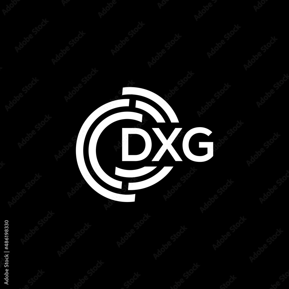 DXG letter logo design on black background. DXG creative initials letter logo concept. DXG letter design. DXG letter logo design on black background. DXG creative initials letter logo concept. DXG letter design.
