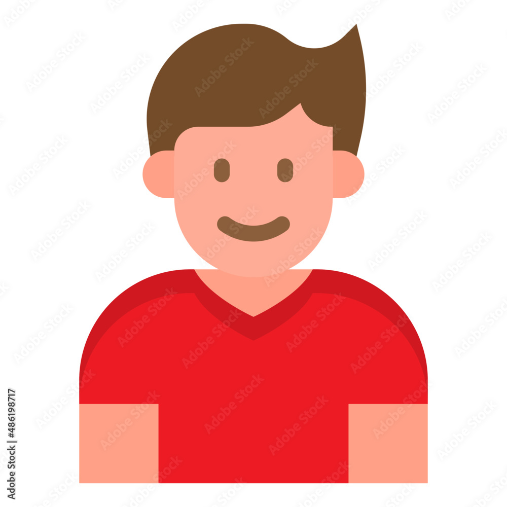 boy avatar flat style icon