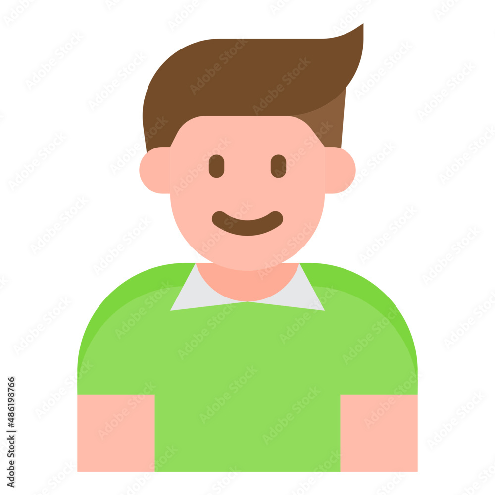 boy avatar flat style icon boy avatar flat style icon