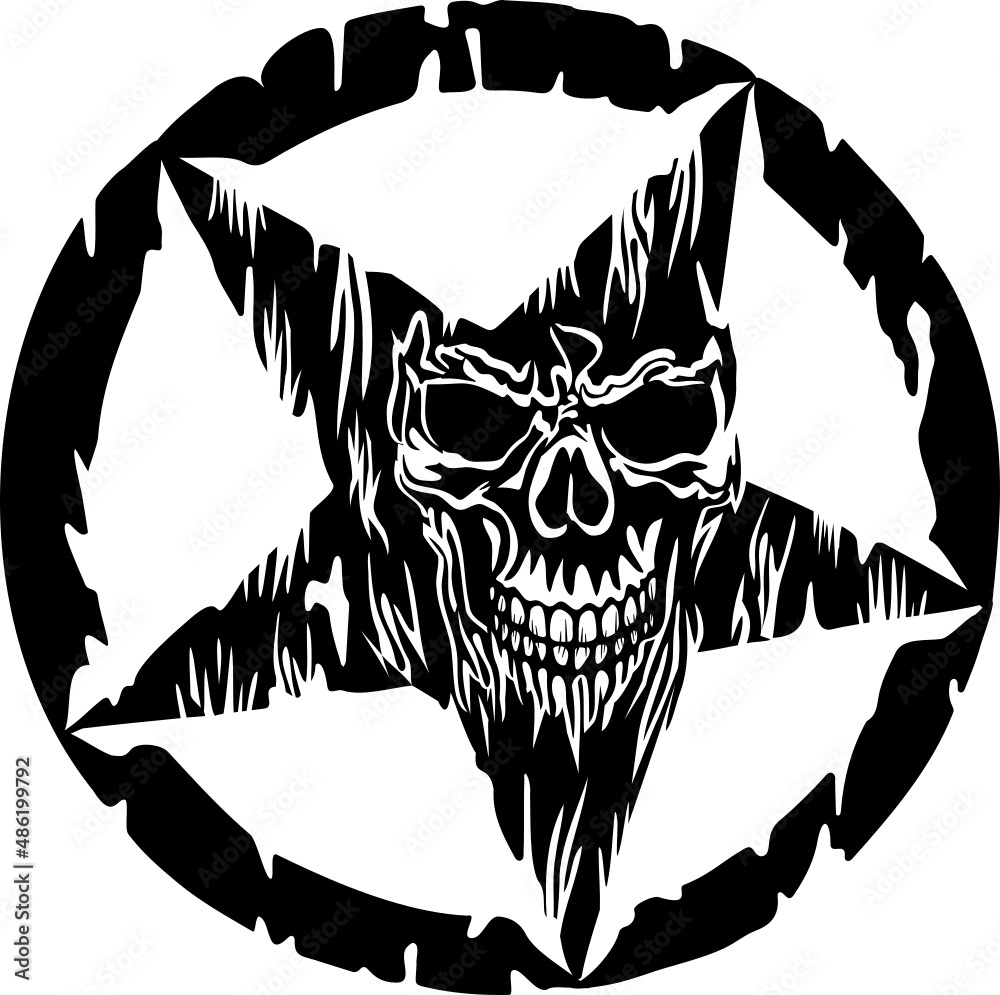 Obraz premium skull skeleton silhouette