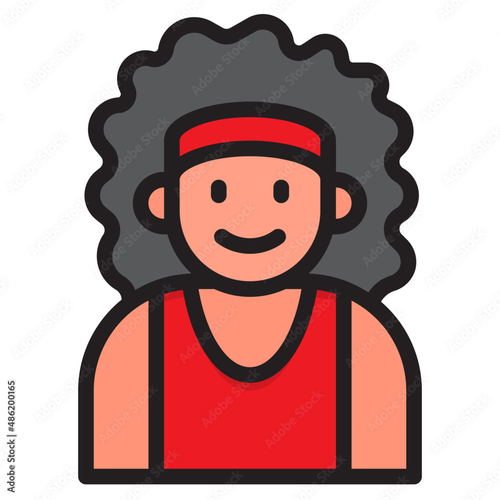girl avatar color line style icon girl avatar color line style icon