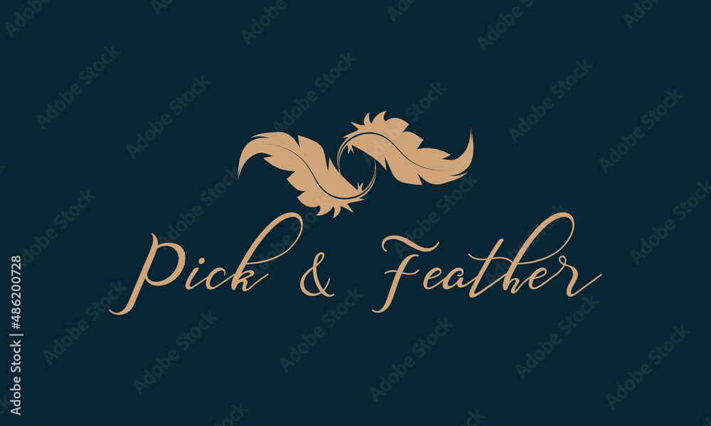 Feather logo design Feather logo design