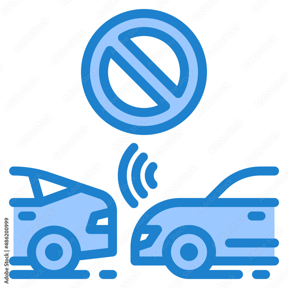 automatic car blue style icon automatic car blue style icon