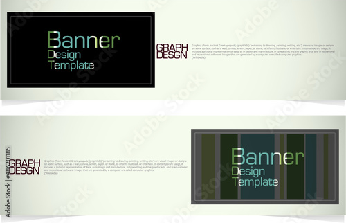 Vector abstract web banner design template. Modern Graphic Template Banner pattern for social media and web sites.