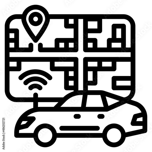 navigator outline style icon