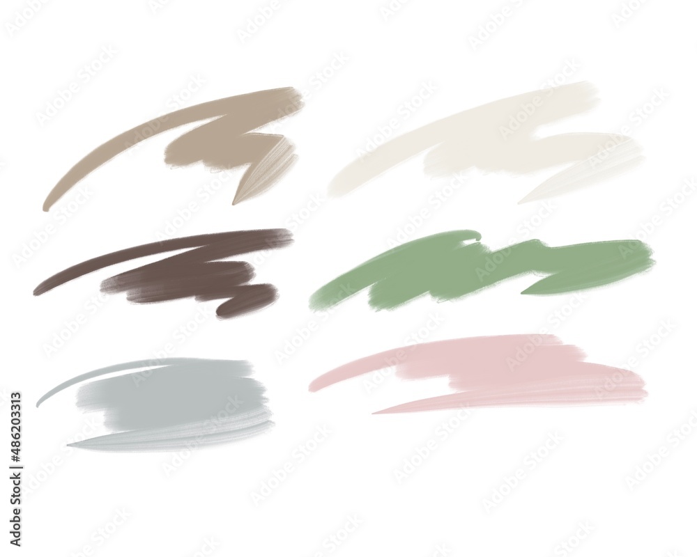 Fototapeta premium set of abstract watercolor frames