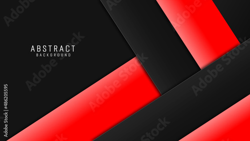Red and black abstract background, modern geometric shapes Futuristic background, gaming background template design