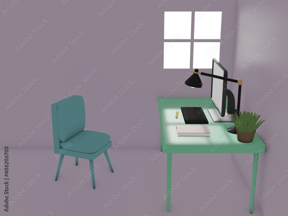 Desk Space for Working at Home. Desk Space for Working at Home.