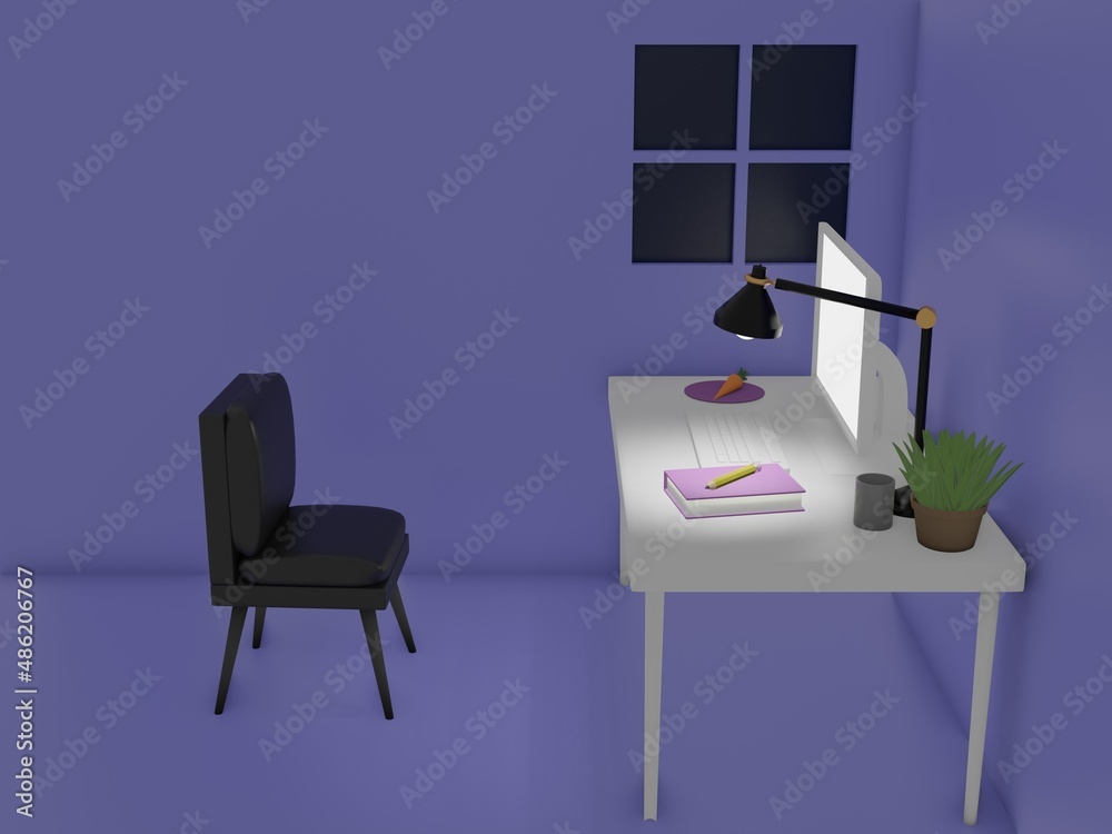 Desk Space for Working at Home. Desk Space for Working at Home.
