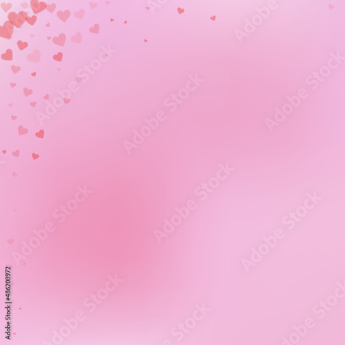 Red heart love confettis. Valentine's day corner p © Begin Again