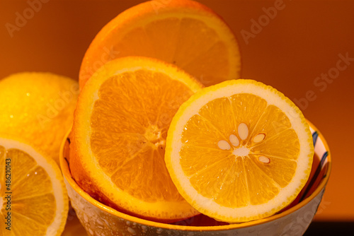 Fototapeta Naklejka Na Ścianę i Meble -  orange and lemon