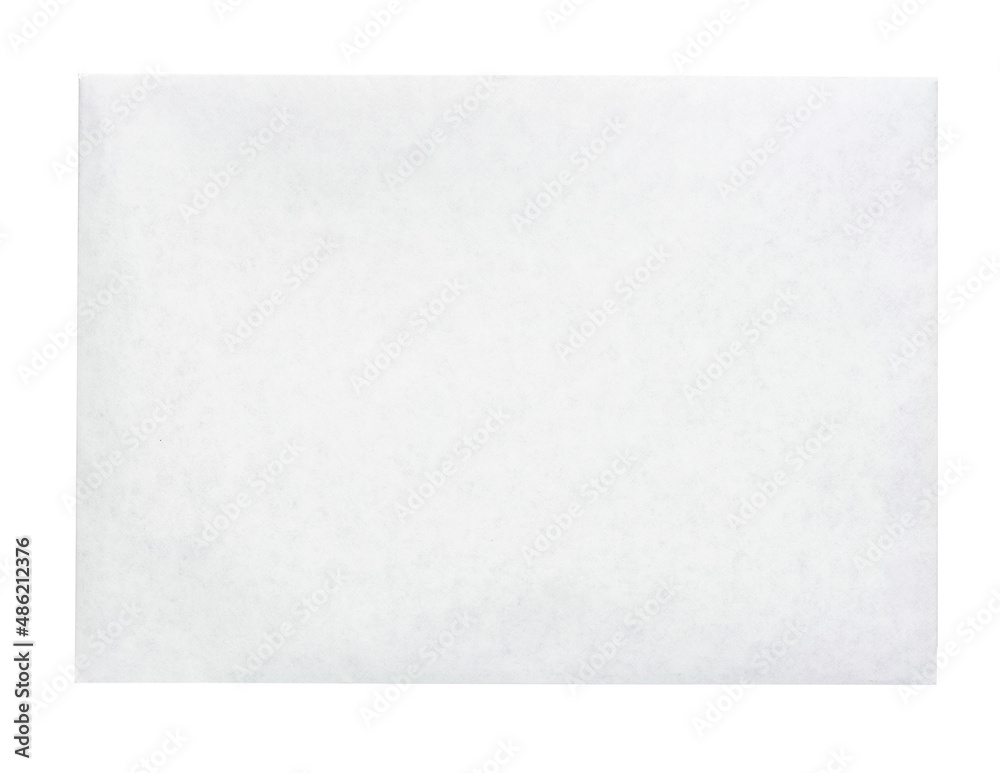 White envelope C4 isolated background. top view White envelope C4 isolated background. top view