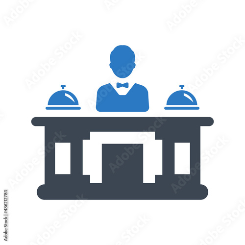 Hotel receptionist icon
