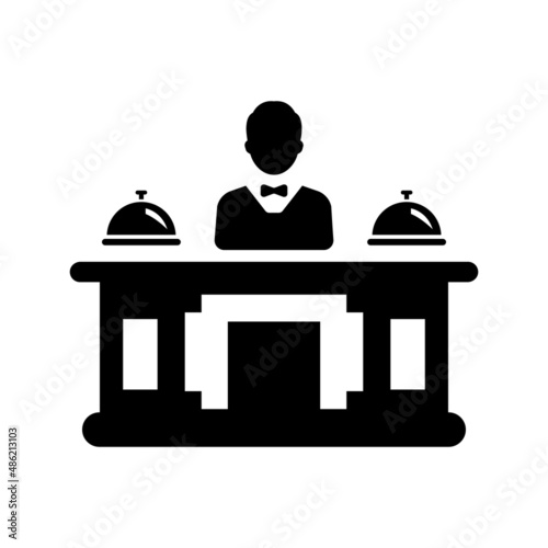 Hotel receptionist icon