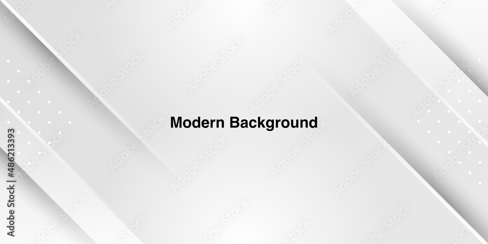 Fototapeta premium Wide clean white texture background with luxury curve pattern wallpaper 