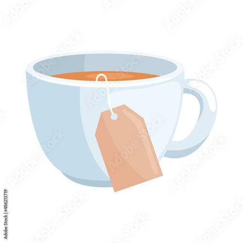 cup with tea in bag