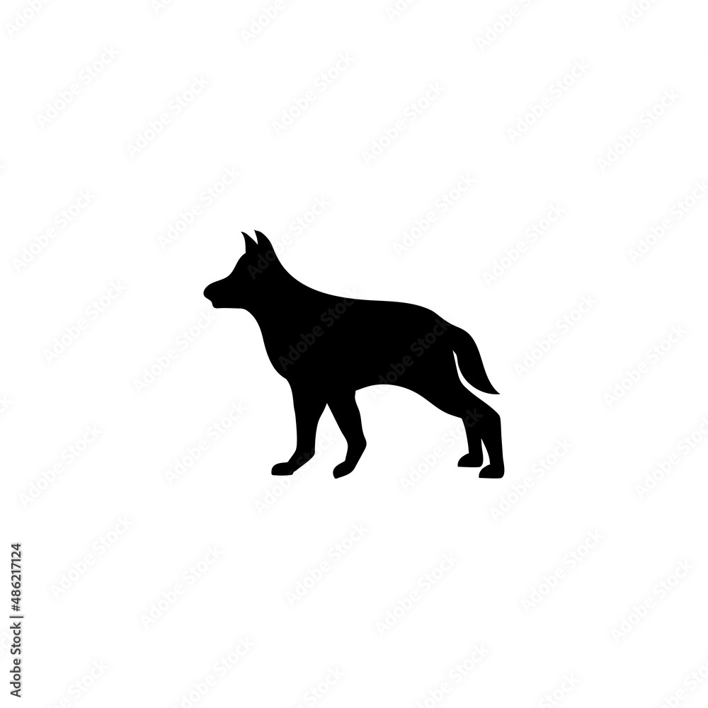 Dog icon design template vector isolated