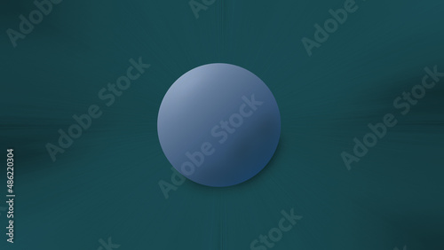 3d rendered Ball isolated looks like a planet in the universe.